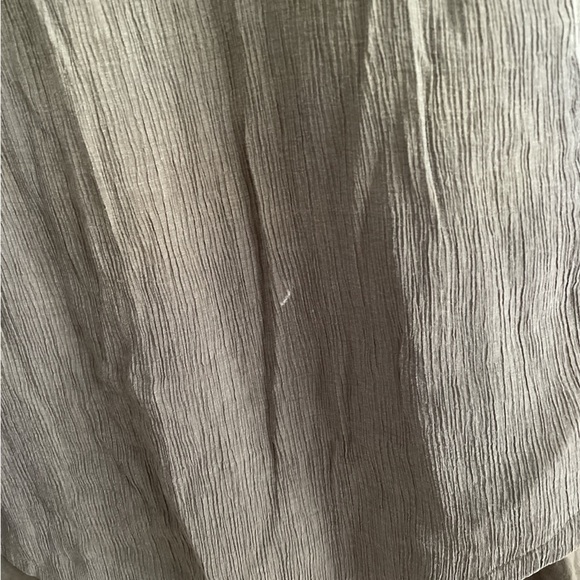 Purejill Olive Green Asymmetrical Sleeveless V-Neck Dress - Picture 4 of 4